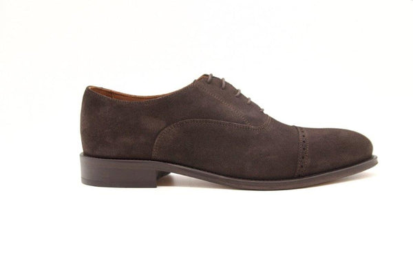 Oxford Brogue in Brown Suede